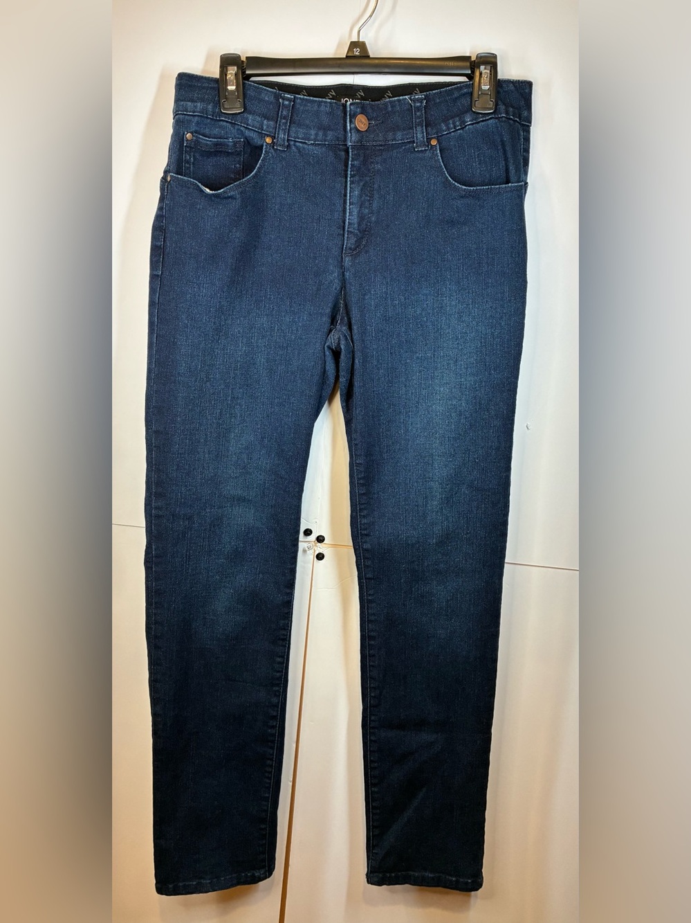 Jones New York Women’s Straight Leg Jeans Dark Wash Size 10 Classic Denim